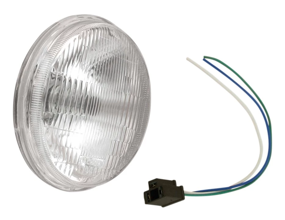 Drag Specialties 5 3/4" Bottom-Mount Headlight Assembly For Harley 4 Drag Specialties 5 3/4" Bottom-Mount Headlight Assembly For Harley - Image 2