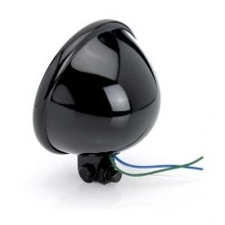 Drag Specialties 5 3/4" Diamond Style Bottom-Mount Headlight -Drag Specialties Sales Store drag specialties534 diamond style bottom mount headlight black 1