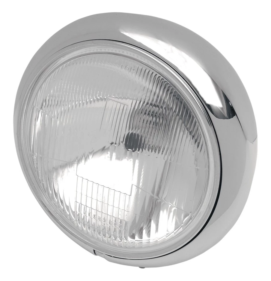 Drag Specialties 7" Hydra Glide Style Headlight Assembly For Harley 3 Drag Specialties 7" Hydra Glide Style Headlight Assembly For Harley