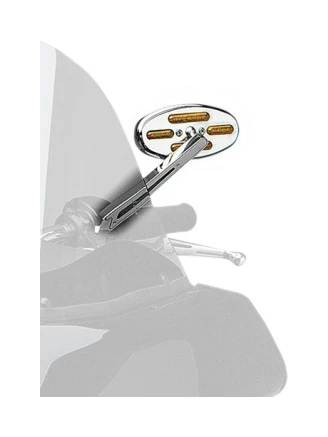 Drag Specialties Arlen Ness Stealth Mirrors With Dual Intensity LEDs For Harley - Image 2