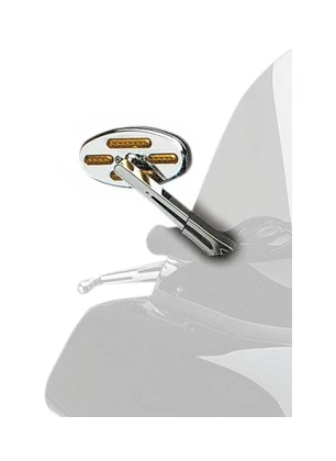 Drag Specialties Arlen Ness Stealth Mirrors With Dual Intensity LEDs For Harley