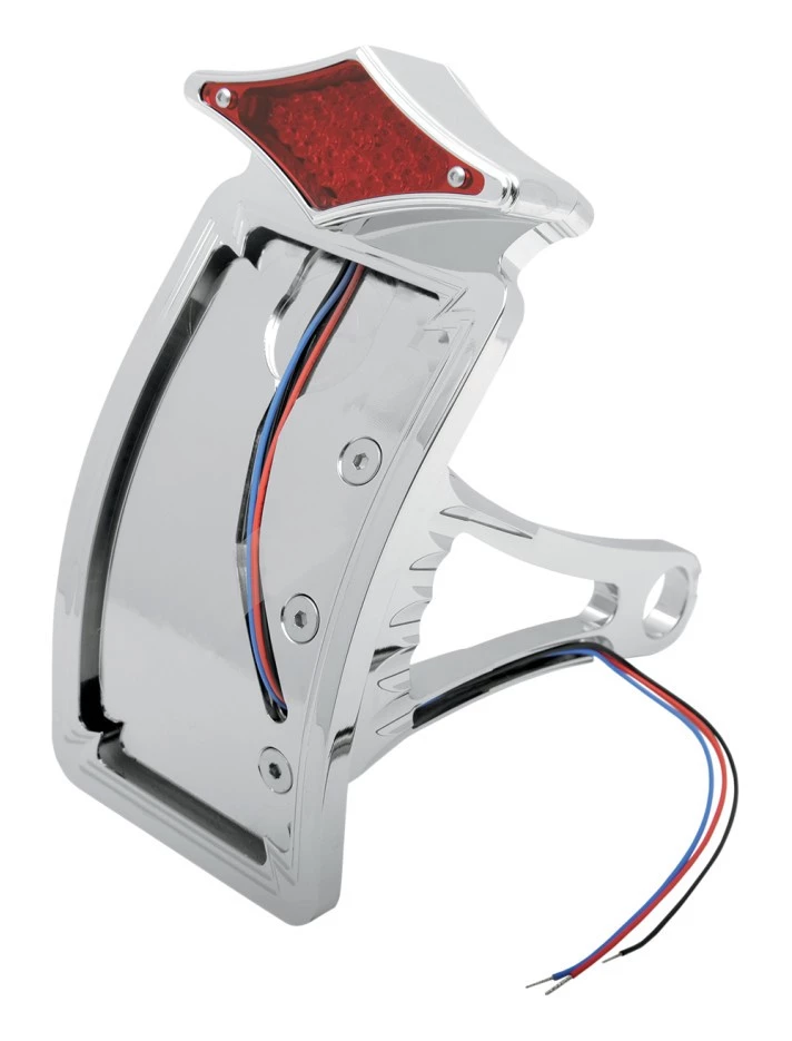 Drag Specialties Axle Mount License Plate Holder And Taillight For Harley Softail 2000-2007