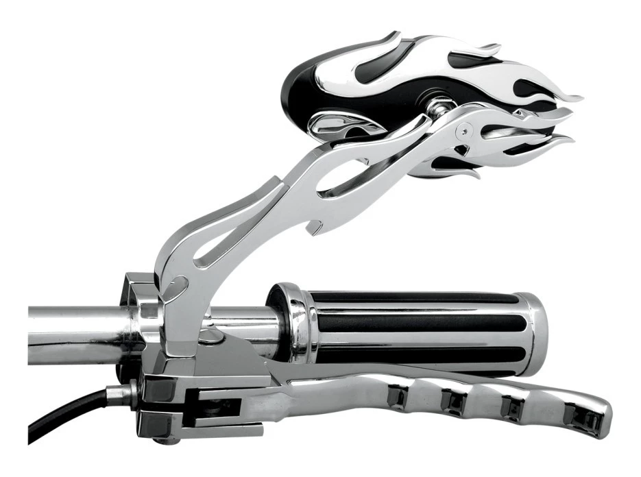 Drag Specialties Oval Flame Mirrors 4 Drag Specialties Oval Flame Mirrors - Image 2