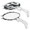 Drag Specialties Oval Flame Mirrors -Drag Specialties Sales Store drag specialties flame oval mirrors