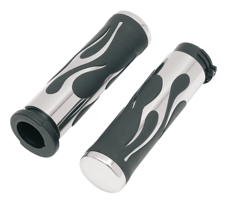 Drag Specialties Flamed Grips For Harley