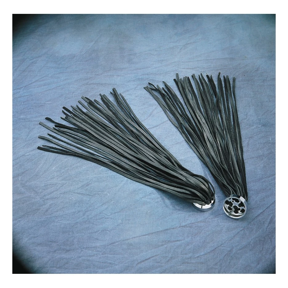 Drag Specialties Fringed Leather Grip End Caps For Harley 3 Drag Specialties Fringed Leather Grip End Caps For Harley