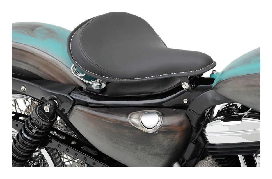 Drag Specialties Leather Solo Seat For Harley 5 Drag Specialties Leather Solo Seat For Harley - Image 3