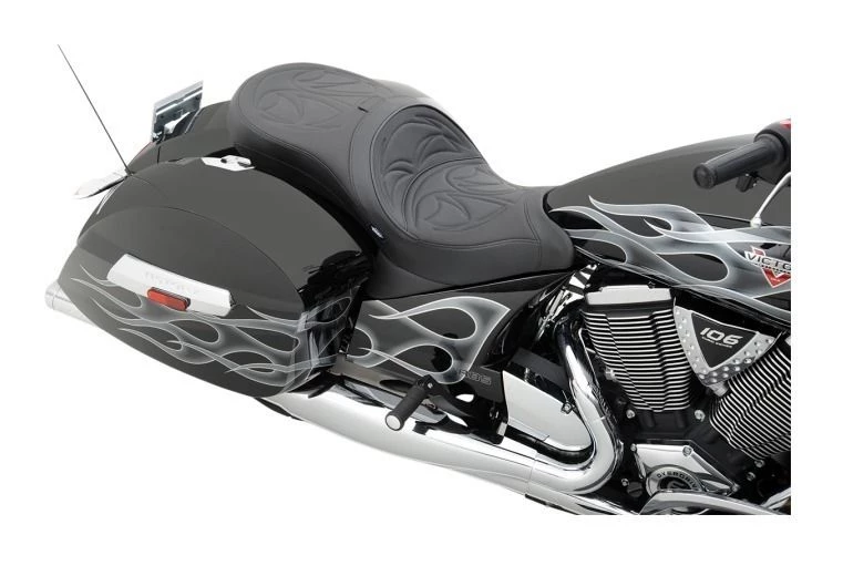 Drag Specialties Low Profile 2-Up Touring Seat For Victory - Image 2