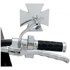 Drag Specialties Maltese Cross Round Mirror With Round Stem -Drag Specialties Sales Store drag specialties maltese cross round mirror with round stem 2