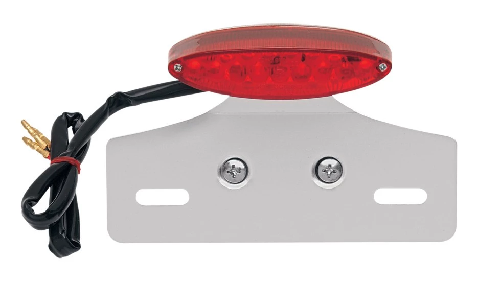 Drag Specialties Mini LED Cat Eye Taillight With License Plate Mount - Image 2
