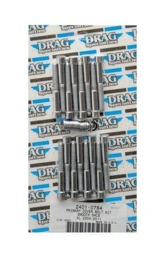Drag Specialties Primary Cover Bolt Kit For Harley Sportster 2004-2022 Smooth / Chrome [Previously Installed]