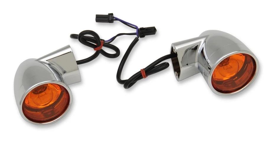Drag Specialties Bullet-Style Rear Turn Signals For Harley 1986-2022 4 Drag Specialties Bullet-Style Rear Turn Signals For Harley 1986-2022 - Image 2