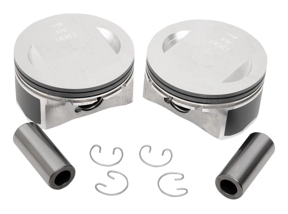 Drag Specialties Replacement Pistons For Harley Twin Cam 103" 2007-2017 3 Drag Specialties Replacement Pistons For Harley Twin Cam 103" 2007-2017